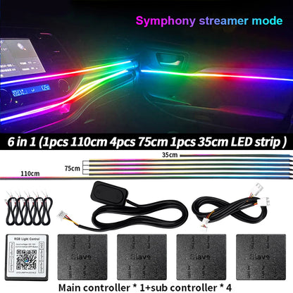 6/10/14/18 in 1 Led Car Ambient Lights