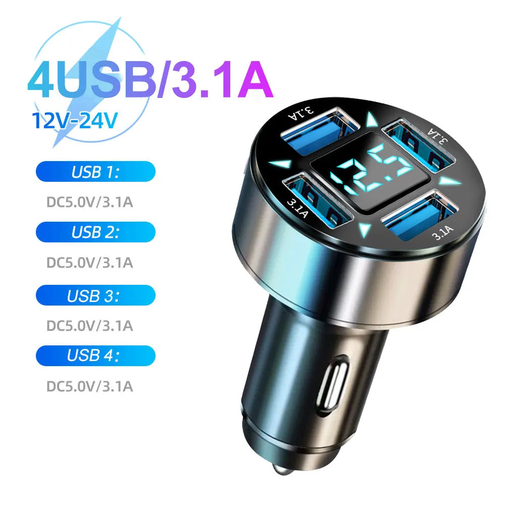 66-250W PD Car Charger QC3.0