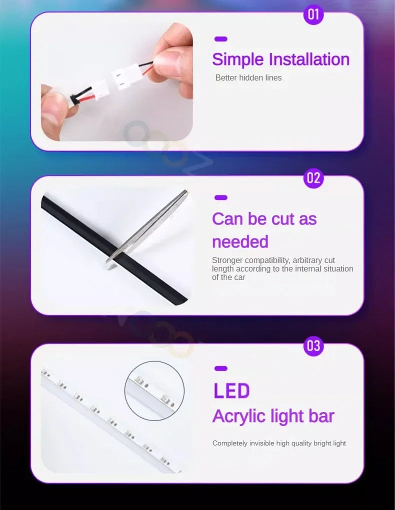 RGB 22 in 1 Car Interior