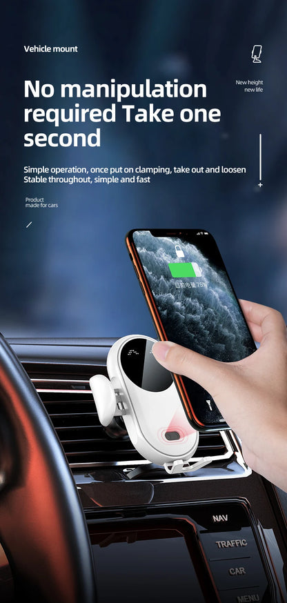 Intelligent Wireless Car Charger Mount