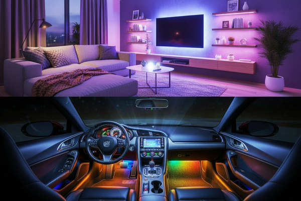 brighten the lighting in the car and make the coloured lights stronger in appearance